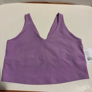 Beyond Yoga Spacedye Good Day Cropped Tank Lavender Purple Size XL NWT